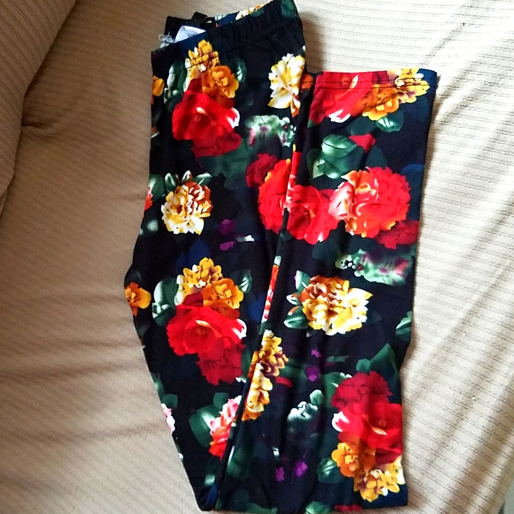 Floral leggings